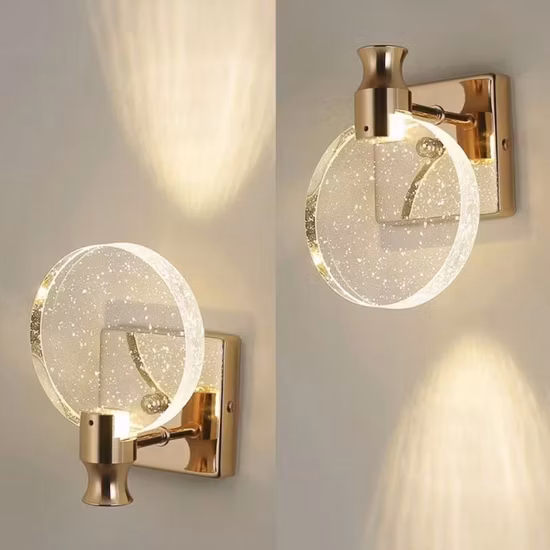 Indoor Lighting Kitchen Mirror Touch Switch Sconce LED Wall Lamp
