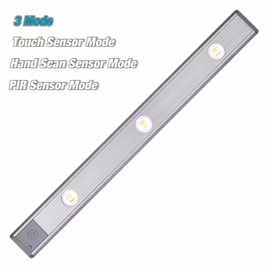 New Design Home Decorative Night Wall Sensor Lighting Ceiling Mount PIR Motion Cabinet Sensor Lamp with Sensor Switch Rechargeable Mood Sensor Light