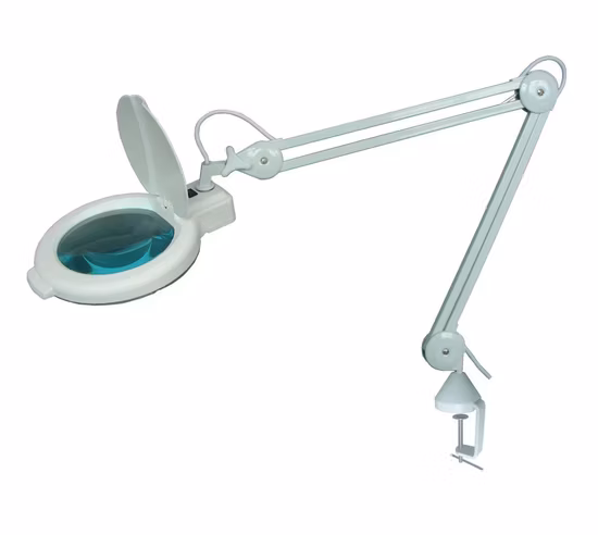 Factory Floorstand LED Magnifier Lamp Magnifying Inspection Workbench Lamp