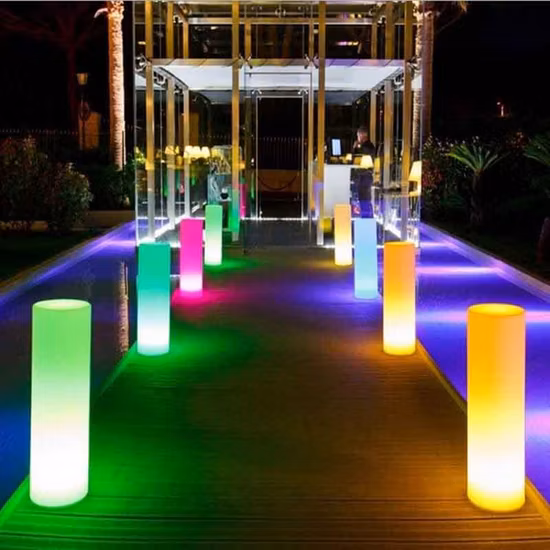Factory Wholesale Modern LED Pillar RGB Floor Lamp