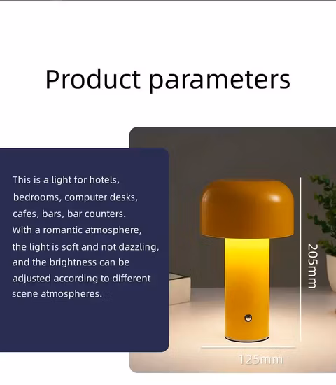 Wireless Touch Sensor Night Light USB Charging LED Dimmable Table Lamp