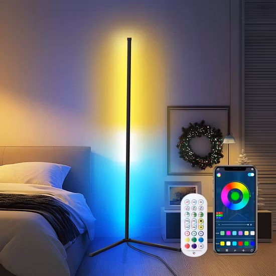 Modern Decorative RGB Color Change Floor Lamp with Remote Control